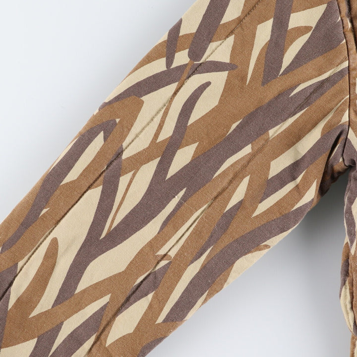 Vintage 1980'S Walls BLIZZARD-PRUF Camouflage Pattern Padded Puffer Jacket, Made in USA, Men's Size Small polyester brown type Vintage Second Hand