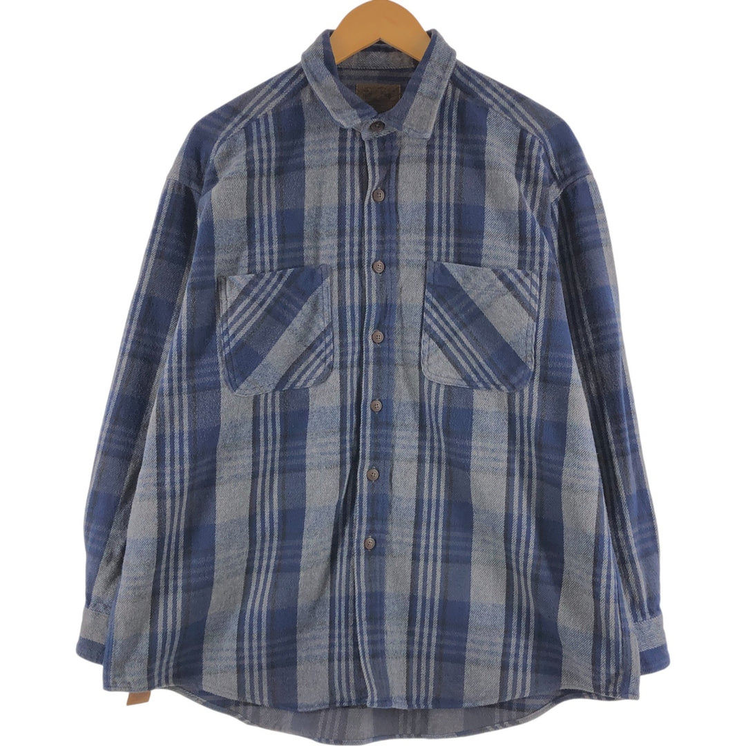 90s~00'S St. John's Bay Long Sleeve Heavy Flannel Check Shirt Men's XL Vintage /eaa508931