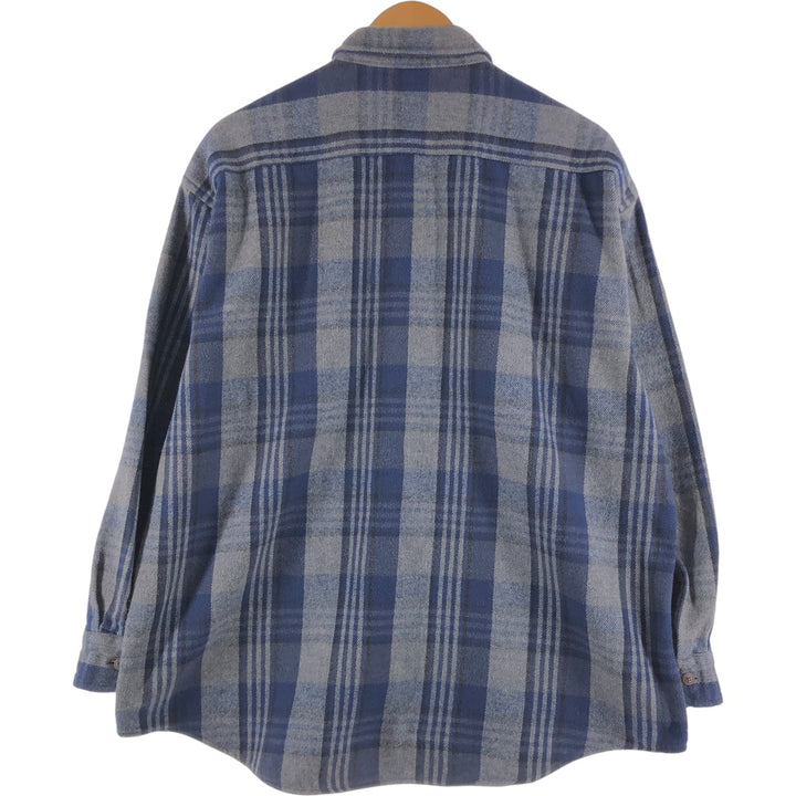 90s~00'S St. John's Bay Long Sleeve Heavy Flannel Check Shirt Men's XL Vintage /eaa508931