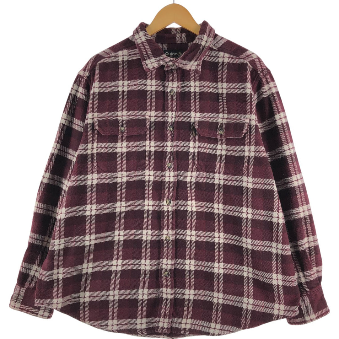 Guide Series Long Sleeve Heavy Flannel Check Shirt Men's XL /eaa508934