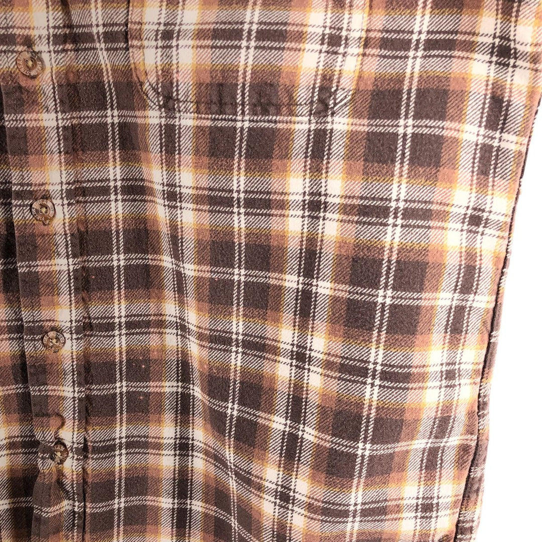 FIELD AND STREAM Long Sleeve Heavy Flannel Check Shirt Men's L /eaa508937