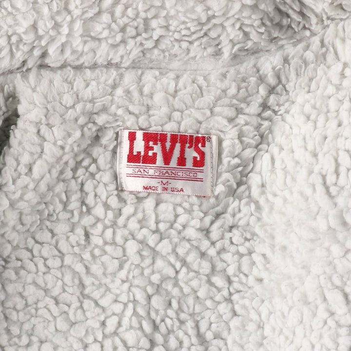 90'S Levi's 70605 0218 denim fleece jacket made in USA, men's size M, vintage /eaa508941