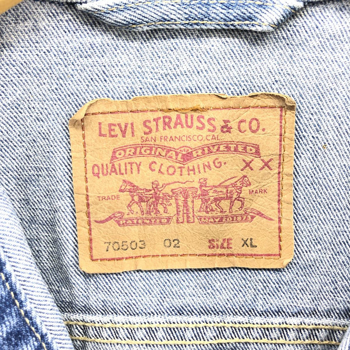 90'S Levi's 70503-02 denim jacket, G-jacket, men's XL equivalent, vintage / eaa508956