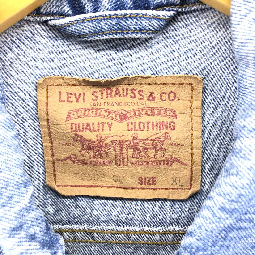 90'S Levi's 70503-02 denim jacket, G-jacket, men's XL equivalent, vintage / eaa508957