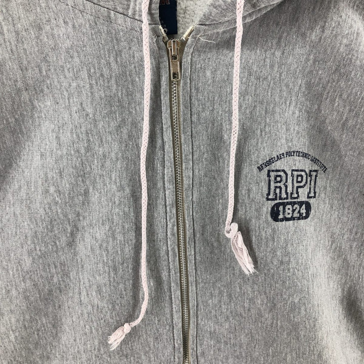 90s~00'S MV SPORT Reverse Weave College Sweat Full Zip Hoodie Men's M Size /eaa509027