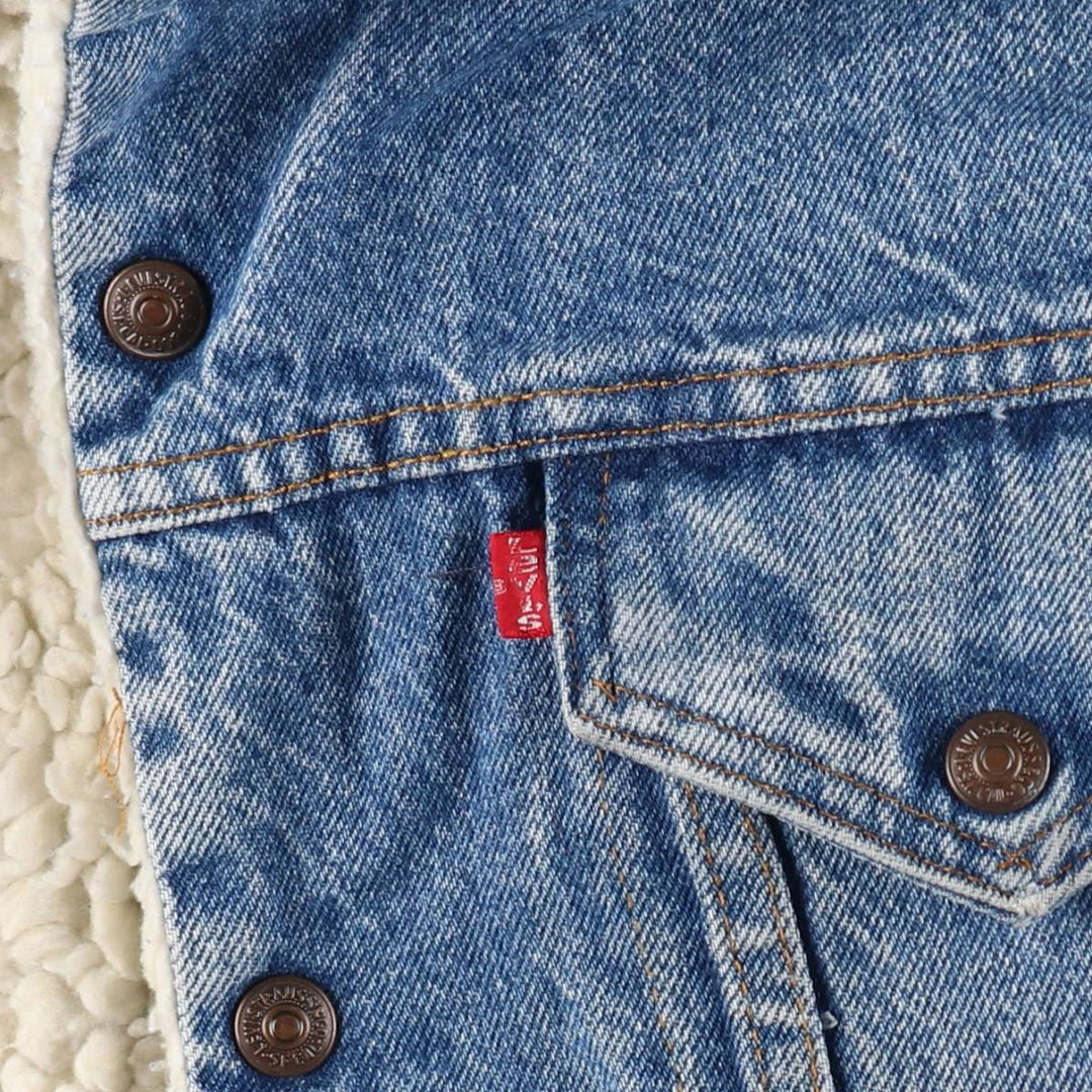 80s~90'S Levi's 70608-0216 denim fleece jacket made in USA, men's size M, vintage /eaa509056