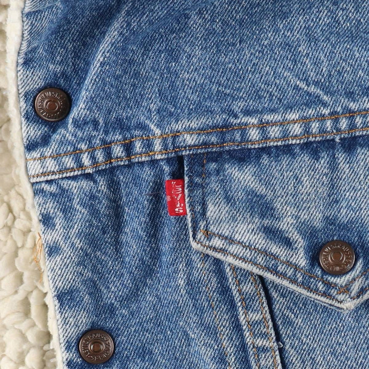 80s~90'S Levi's 70608-0216 denim fleece jacket made in USA, men's size M, vintage /eaa509056