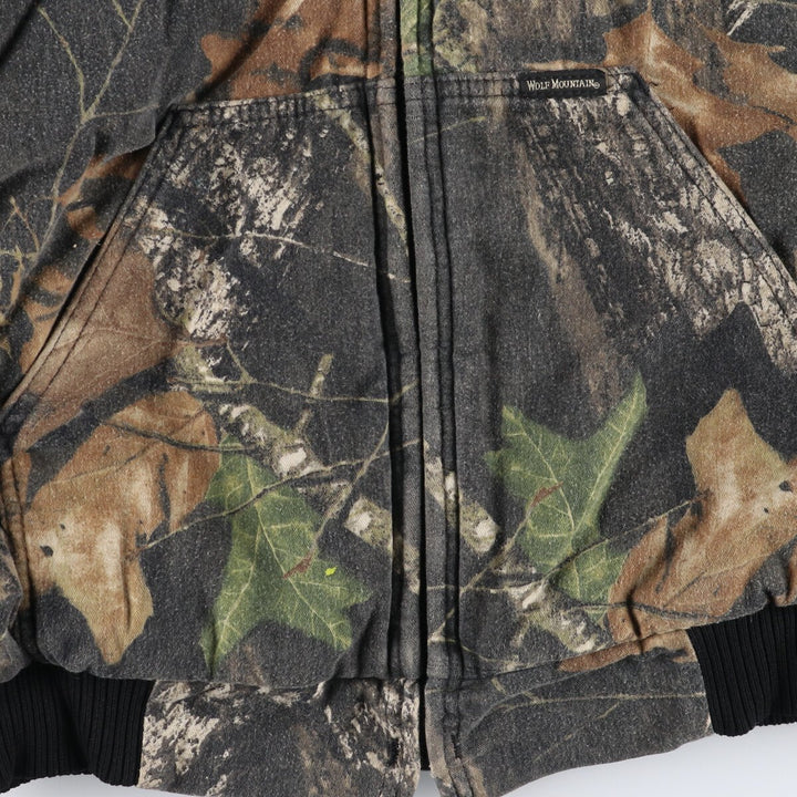 WOLF MOUNTAIN Camouflage Pattern Real Tree Camo Cotton Parka Men's XL /eaa509062