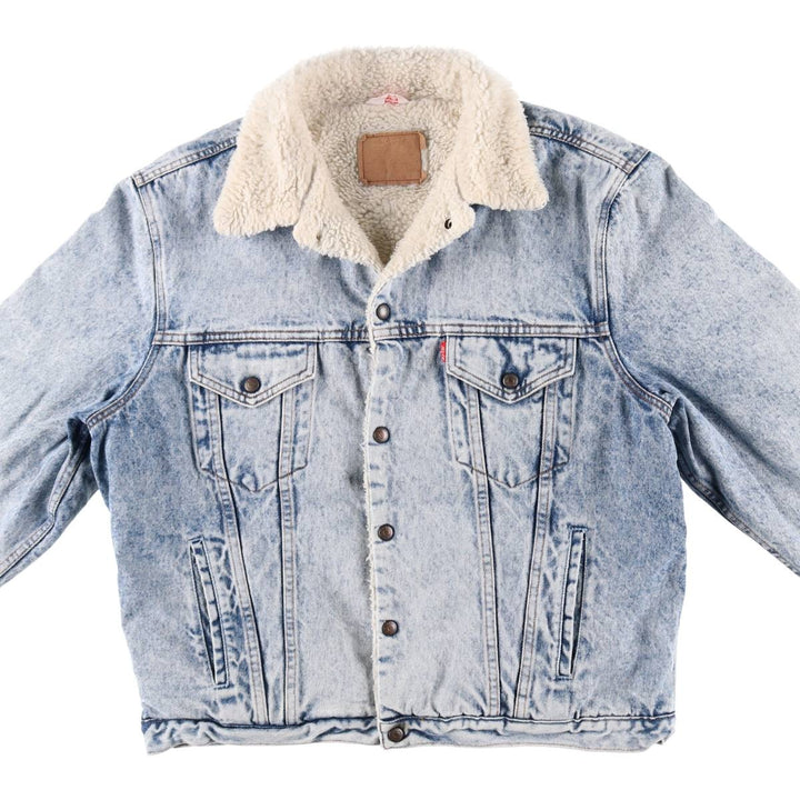 Levi's 70608 Chemical Wash Denim Boa Jacket Men's L Size Vintage / eaa509073