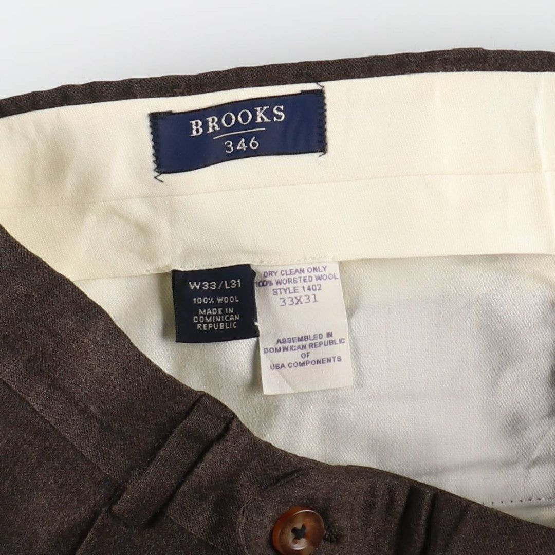 Brooks Brothers 346 Two-pleat Wool Pants Slacks Men's W33 Vintage / eaa509112