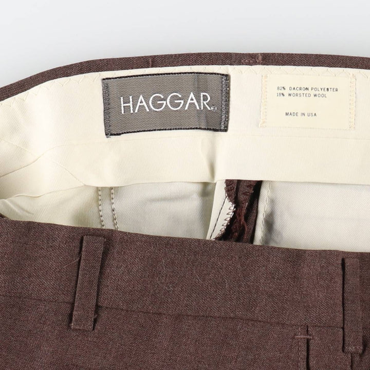 Haggar wool pants slacks made in USA, men's size w33 /eaa509116