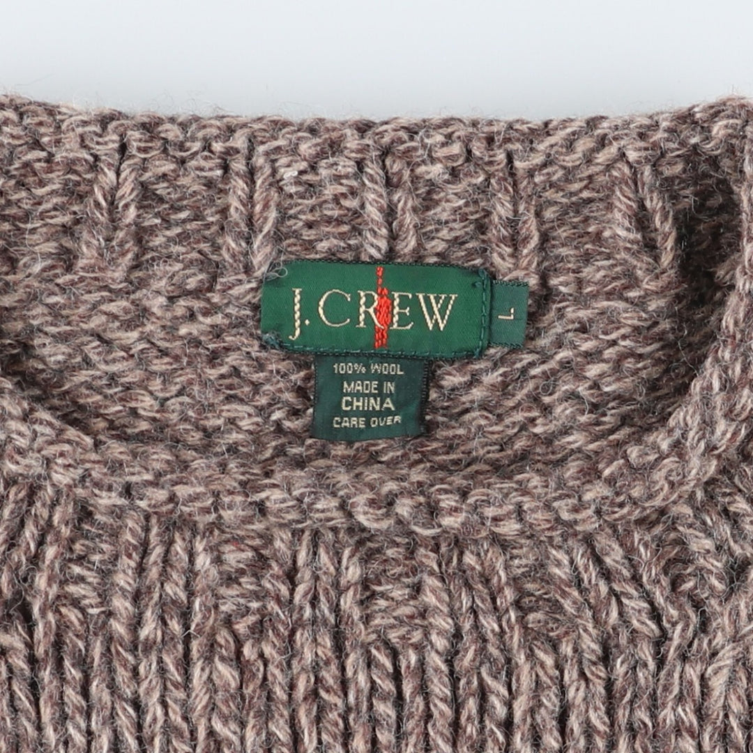 90'S J.Crew all-over print wool knit sweater, men's size L, vintage / eaa509141