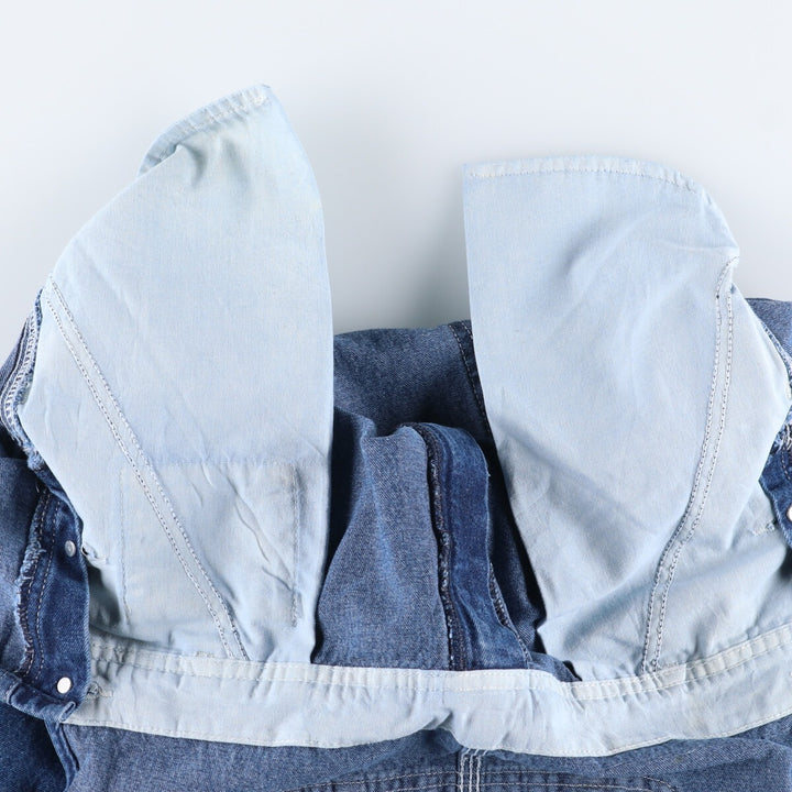 00'S Carhartt denim overalls for men, size W37 cotton blue type Vintage Second Hand