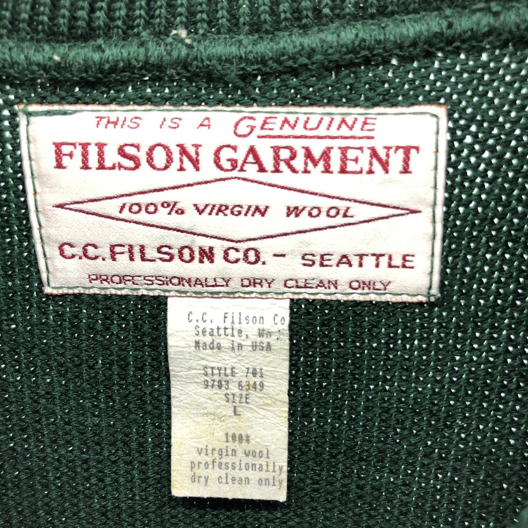 90'S Filson wool knit sweater, made in USA, men's size L, vintage /eaa509185