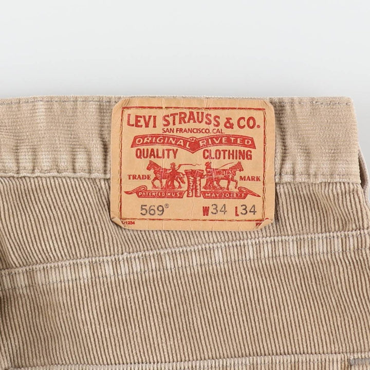 00'S Levi's 569 LOOSE STRAIGHT FIT Corduroy Pants Men's W36 / eaa509223