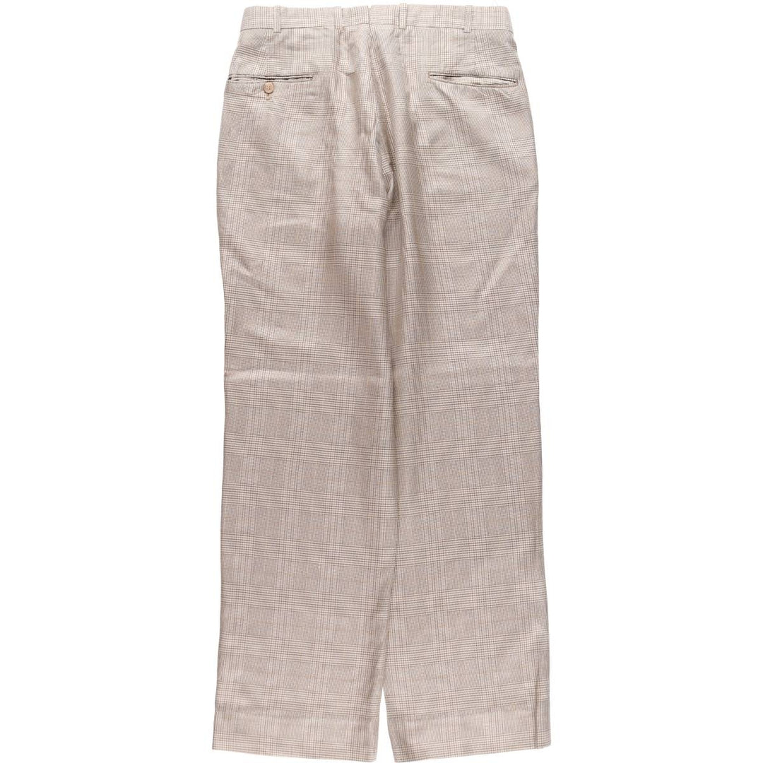 NORDSTROM Check Pattern One-Tuck Slacks Pants Men's W32 equivalent /eaa509249