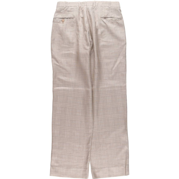 NORDSTROM Check Pattern One-Tuck Slacks Pants Men's W32 equivalent /eaa509249