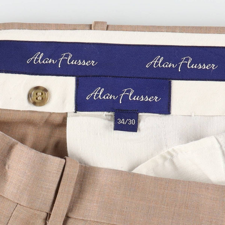 Alan Flusser Two-pleat Slacks Pants for Men, W34 equivalent / eaa509256