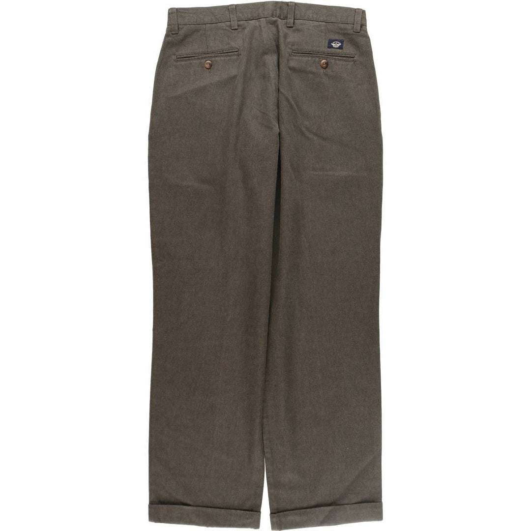 Dockers KHAKIS Herringbone Two-pleat Cotton Slacks Pants for Men, W33 equivalent / eaa509258