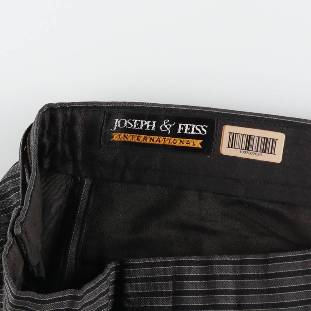 JOSEPH AND FEISS Two-pleat Stripe Pattern Slacks Pants for Men, W35 equivalent / eaa509263