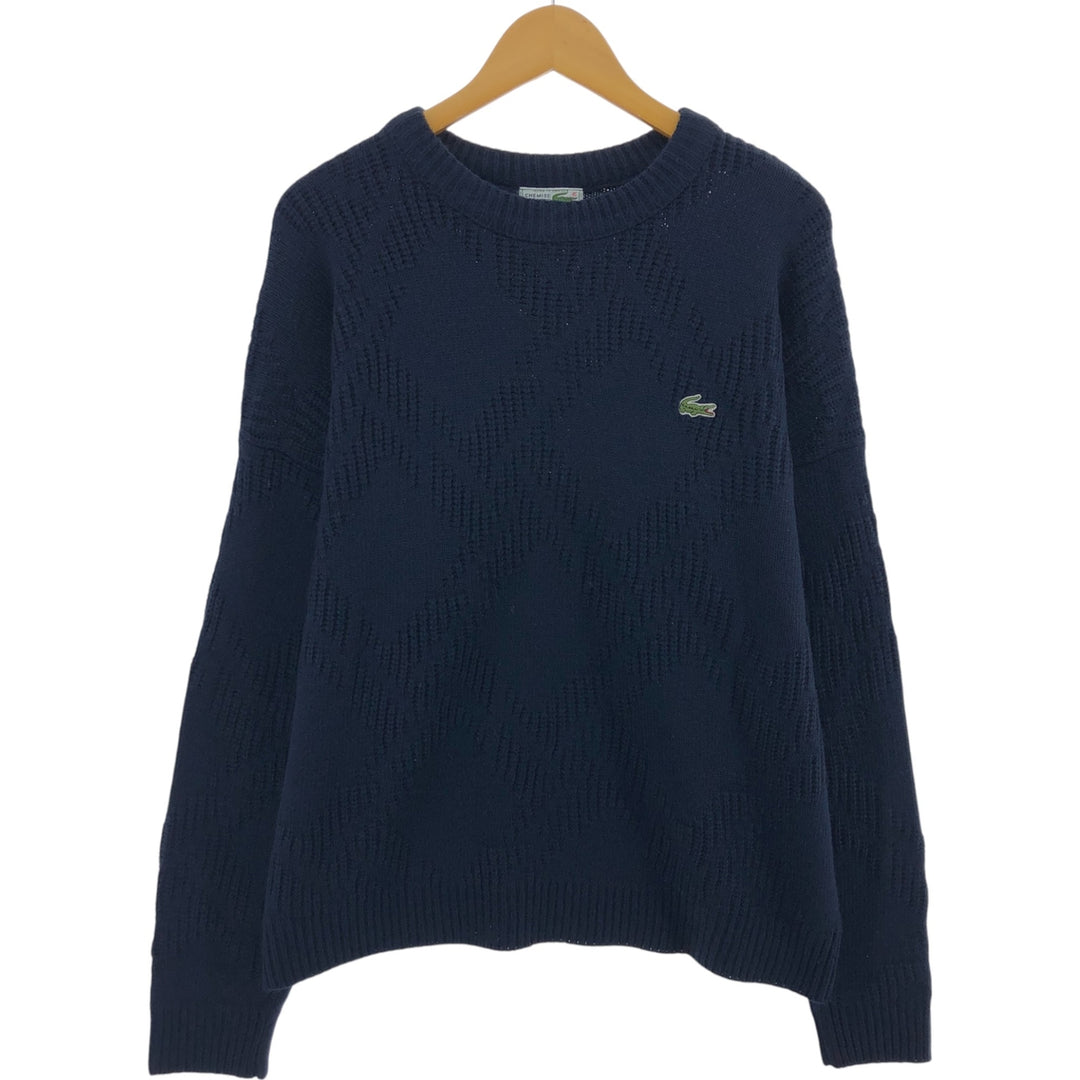 80'S Lacoste CHEMISE French Lacoste wool x acrylic knit sweater made in France size 6 equivalent to men's XL vintage /eaa509271