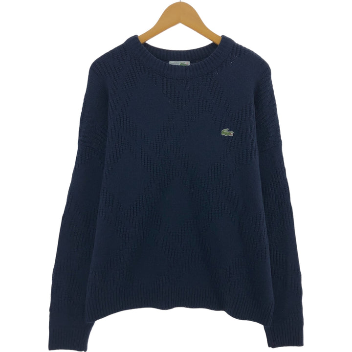 80'S Lacoste CHEMISE French Lacoste wool x acrylic knit sweater made in France size 6 equivalent to men's XL vintage /eaa509271