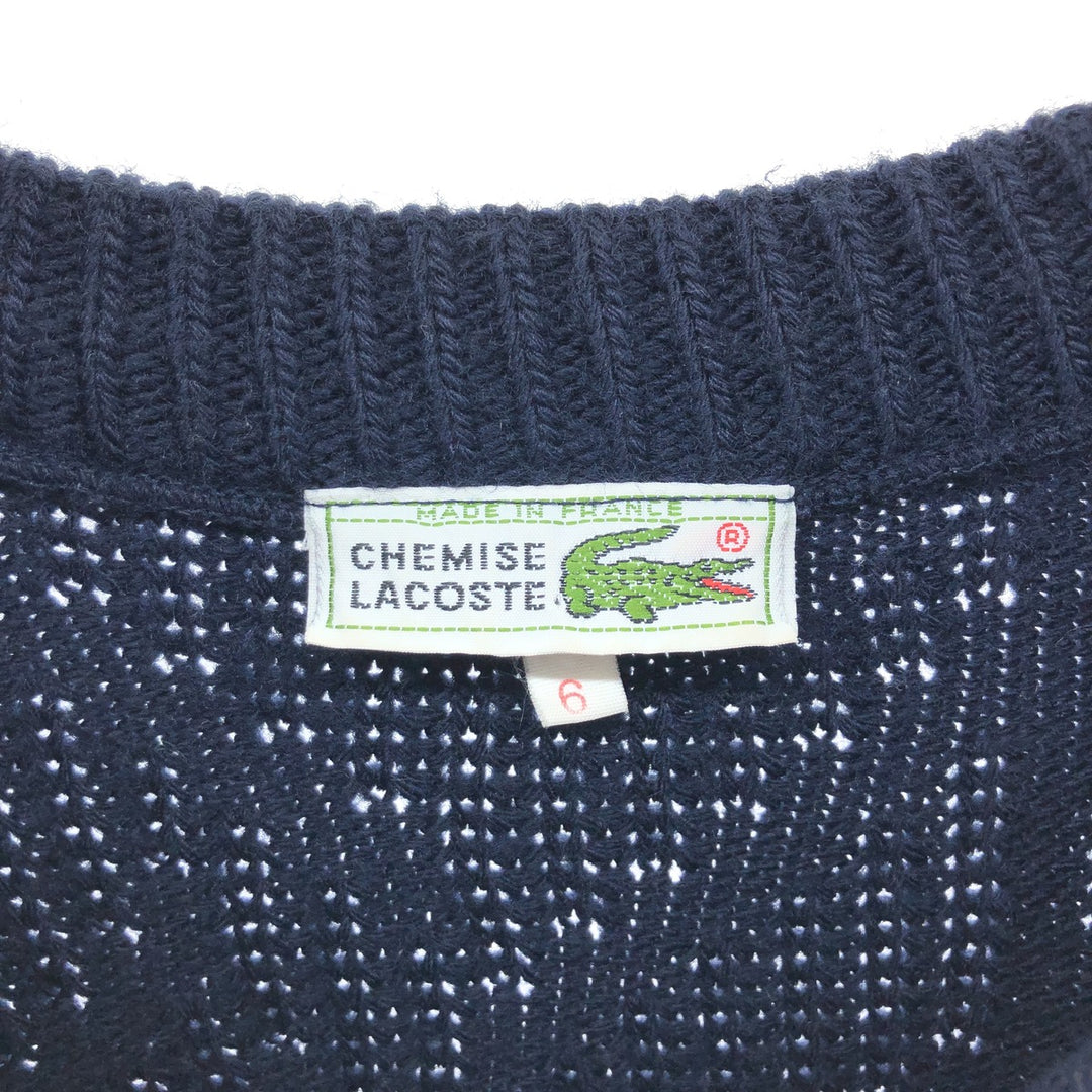 80'S Lacoste CHEMISE French Lacoste wool x acrylic knit sweater made in France size 6 equivalent to men's XL vintage /eaa509271