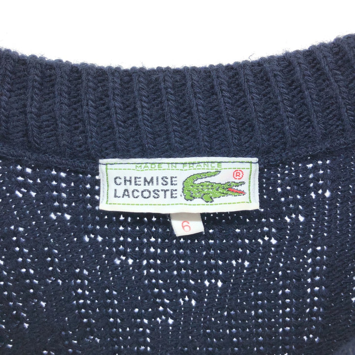 80'S Lacoste CHEMISE French Lacoste wool x acrylic knit sweater made in France size 6 equivalent to men's XL vintage /eaa509271