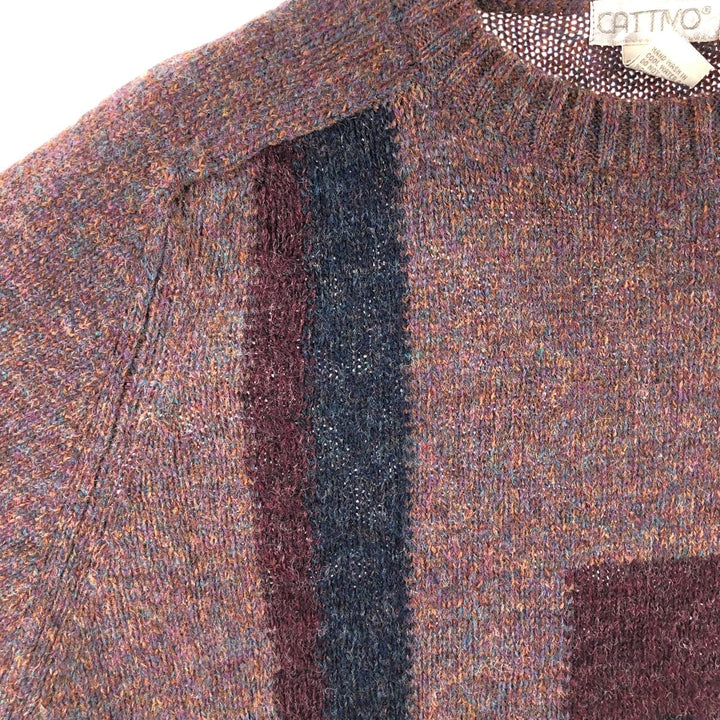 CATTIVO all-over print wool knit sweater, men's size L / eaa509288