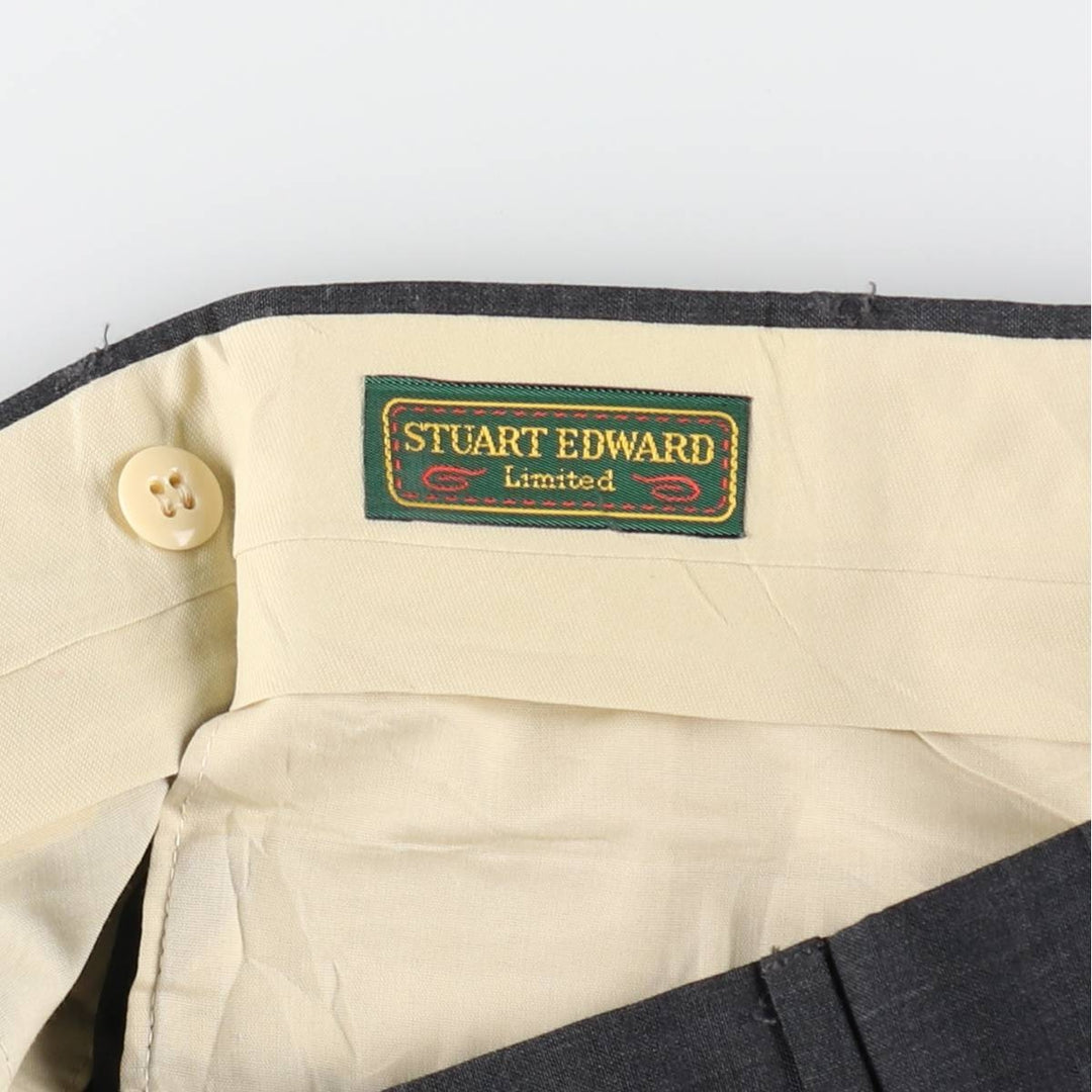 STUART EDWARD Two-pleat slacks pants made in the USA, men's size W32 equivalent / eaa509297