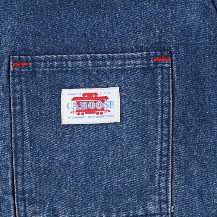 Vintage 80s-90'S CABOOSE denim coverall made in USA, men's size L /eaa509301