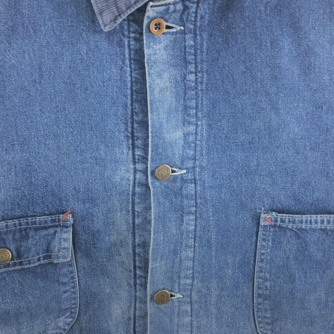 70'S Sears WORK OUTERWEAR denim coverall made in USA, men's size L, vintage /eaa509306