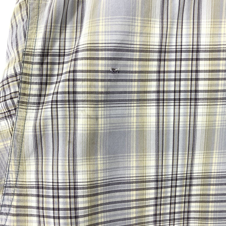 Carhartt Check Pattern Button-down Short Sleeve Work Shirt, Men's XL cotton Purple type blue-purple Vintage Second Hand