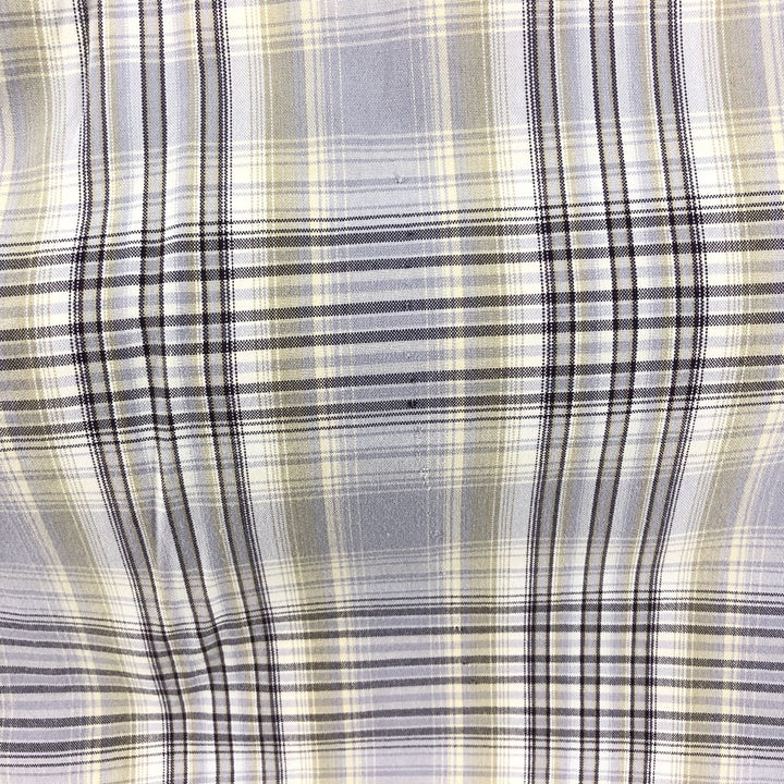 Carhartt Check Pattern Button-down Short Sleeve Work Shirt, Men's XL cotton Purple type blue-purple Vintage Second Hand