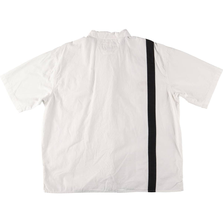 Harley-Davidson Hidden Button Down Short Sleeve Work Shirt Box Shirt Men's XXL cotton white type Vintage Second Hand