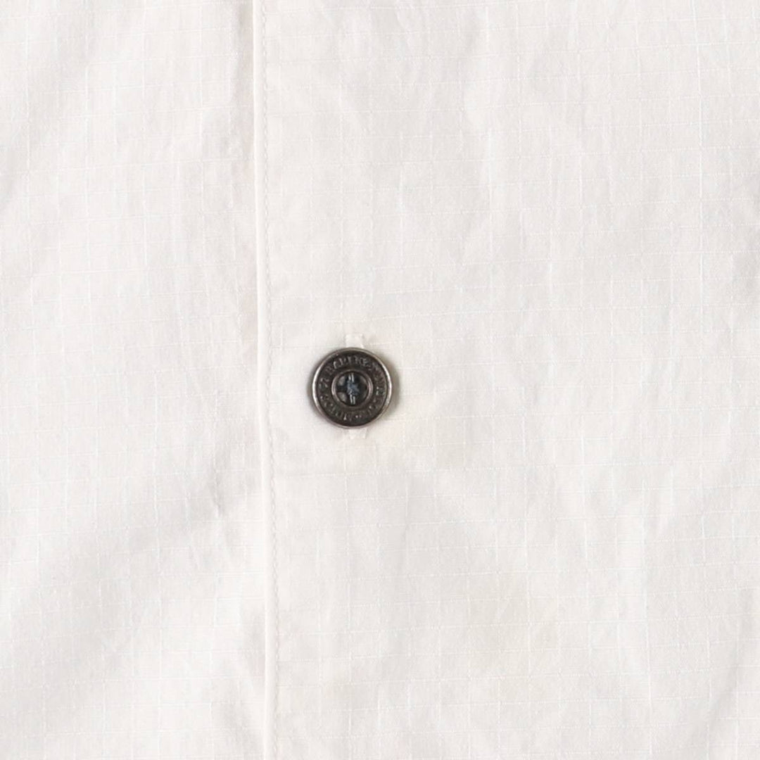 Harley-Davidson Hidden Button Down Short Sleeve Work Shirt Box Shirt Men's XXL cotton white type Vintage Second Hand