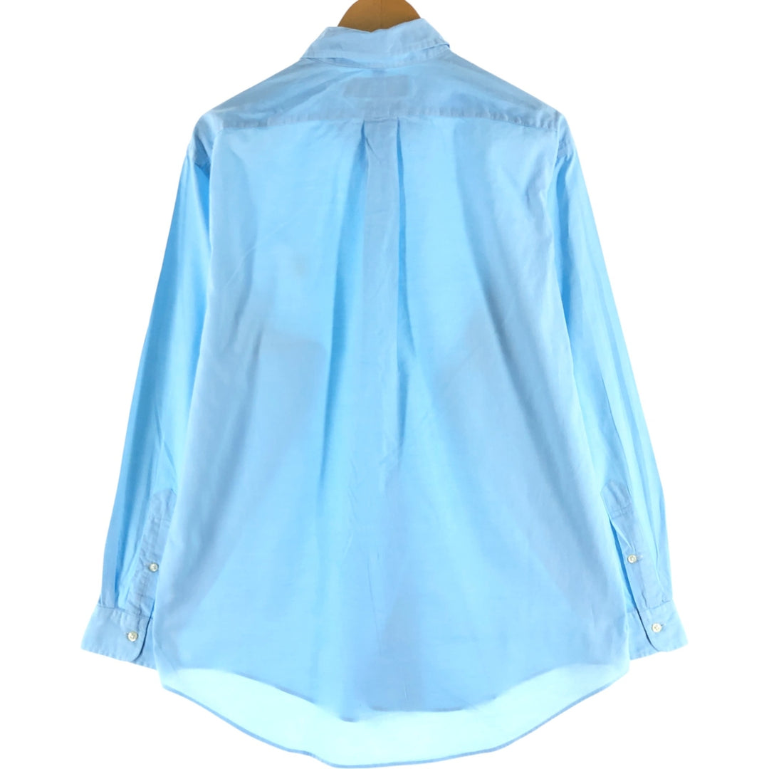 Ralph Lauren YARMOUTH long sleeve button down shirt, men's size L cotton Blue type light blue Vintage Second Hand