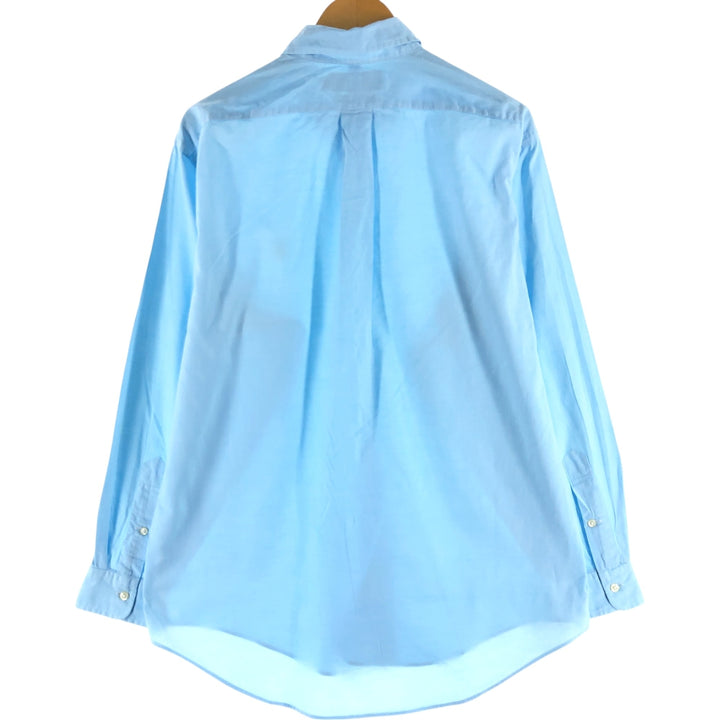Ralph Lauren YARMOUTH long sleeve button down shirt, men's size L cotton Blue type light blue Vintage Second Hand