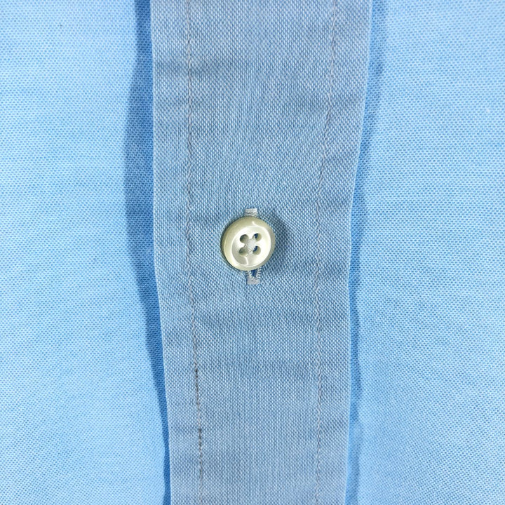 Ralph Lauren YARMOUTH long sleeve button down shirt, men's size L cotton Blue type light blue Vintage Second Hand