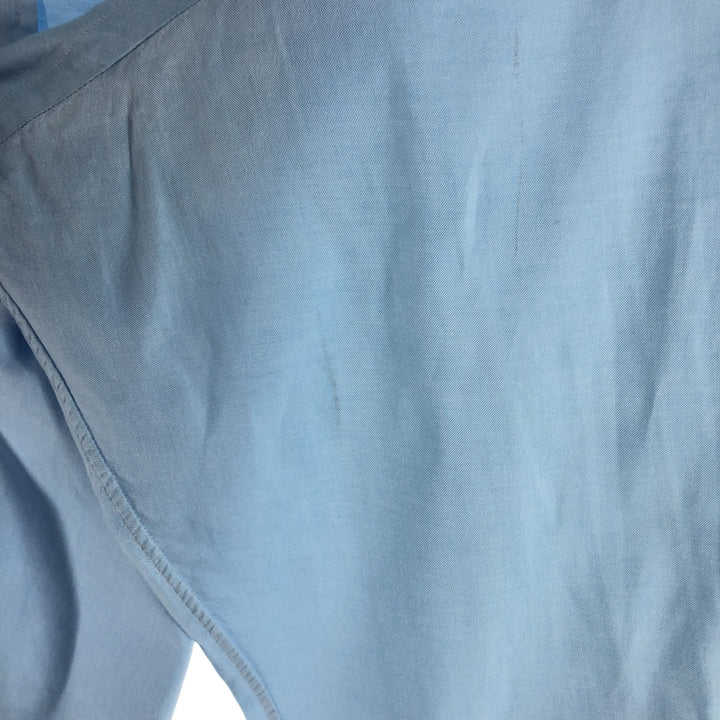 Ralph Lauren YARMOUTH long sleeve button down shirt, men's size L cotton Blue type light blue Vintage Second Hand