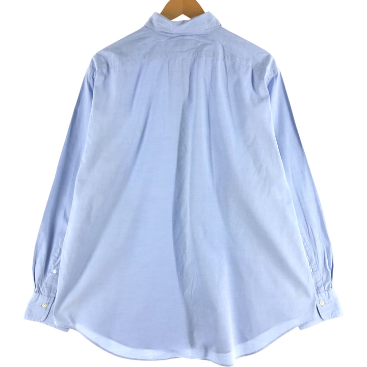 Ralph Lauren LOWELL long sleeve cotton shirt, men's XL size cotton Blue type light blue Vintage Second Hand