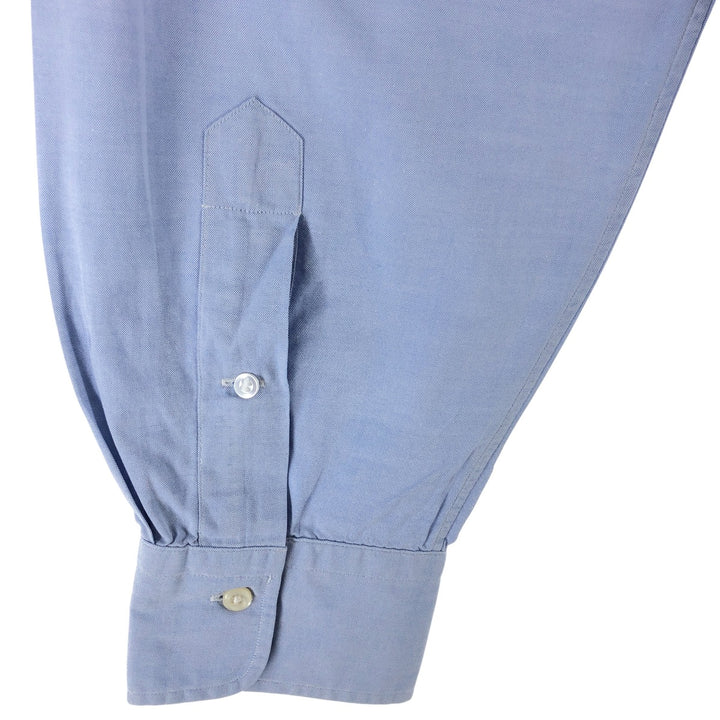 Ralph Lauren LOWELL long sleeve cotton shirt, men's XL size cotton Blue type light blue Vintage Second Hand