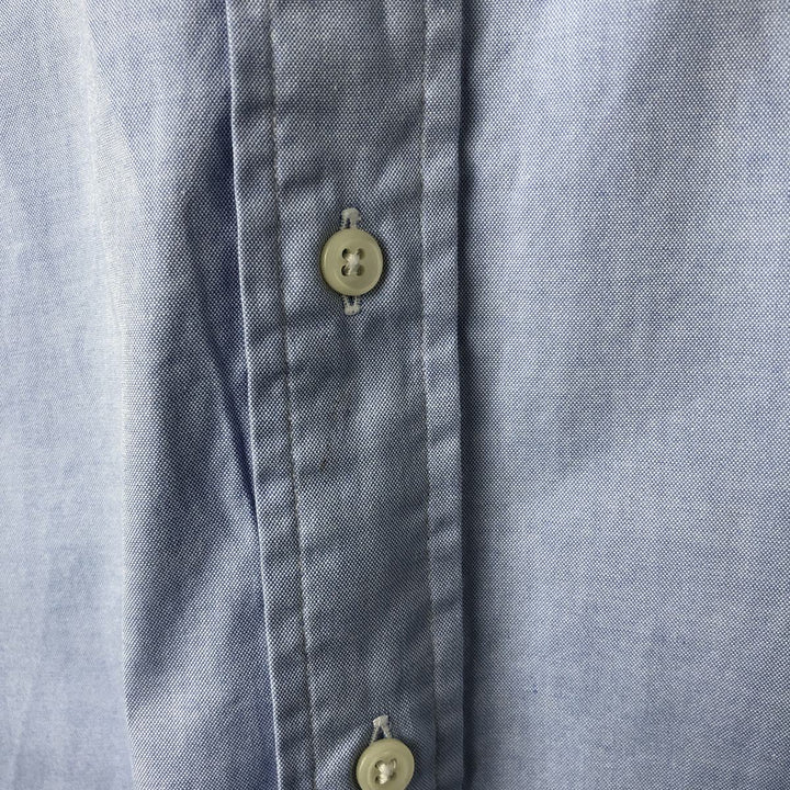 Ralph Lauren YARMOUTH long sleeve button down shirt, men's size L cotton Blue type light blue Vintage Second Hand