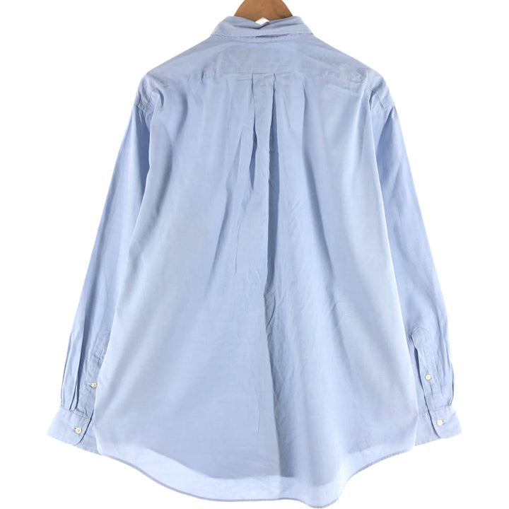 Ralph Lauren YARMOUTH long sleeve button down shirt, men's size L cotton Blue type light blue Vintage Second Hand
