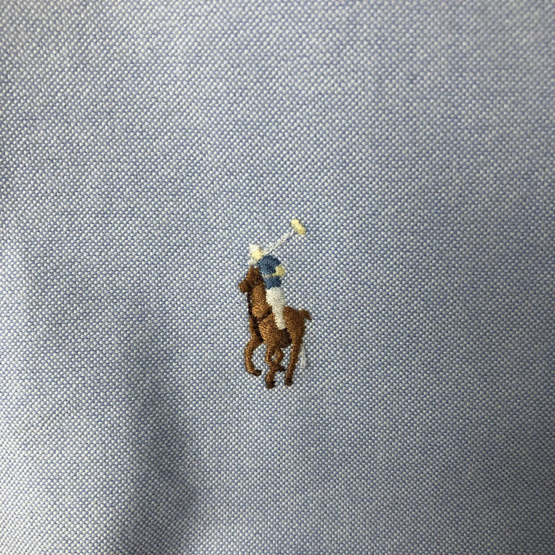 Ralph Lauren BLAKE long sleeve button down shirt, men's size L cotton blue type Vintage Second Hand
