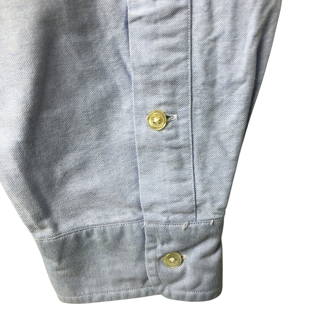 Ralph Lauren BLAKE long sleeve button down shirt, men's size L cotton blue type Vintage Second Hand