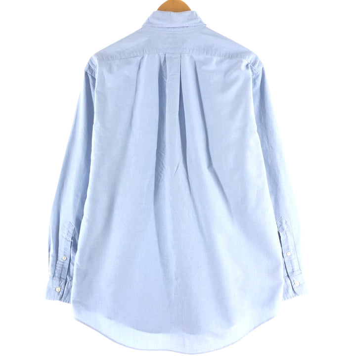 Ralph Lauren YARMOUTH long sleeve button down shirt, men's XL size cotton Blue type light blue Vintage Second Hand