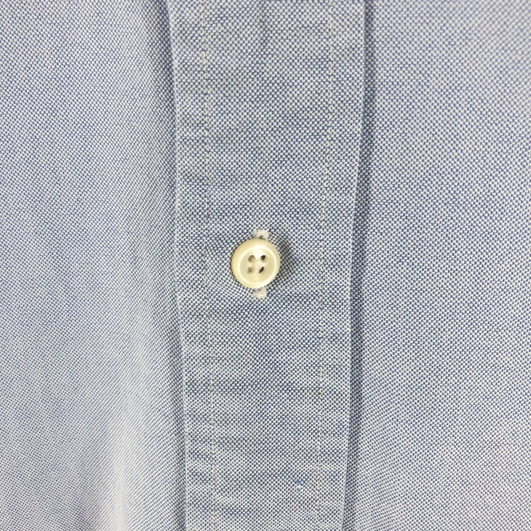 Ralph Lauren YARMOUTH long sleeve button down shirt, men's XL size cotton Blue type light blue Vintage Second Hand