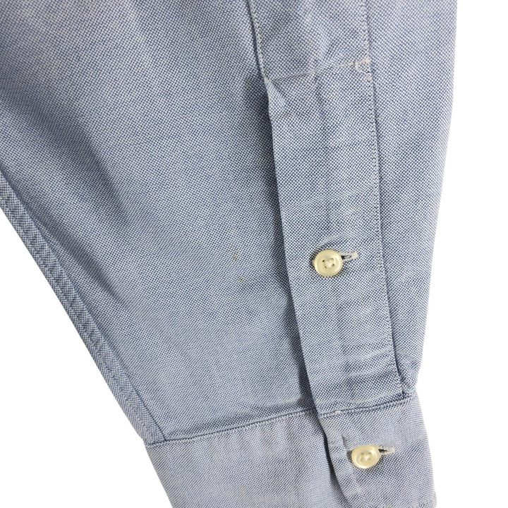 Ralph Lauren YARMOUTH long sleeve button down shirt, men's XL size cotton Blue type light blue Vintage Second Hand