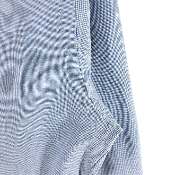 Ralph Lauren YARMOUTH long sleeve button down shirt, men's XL size cotton Blue type light blue Vintage Second Hand